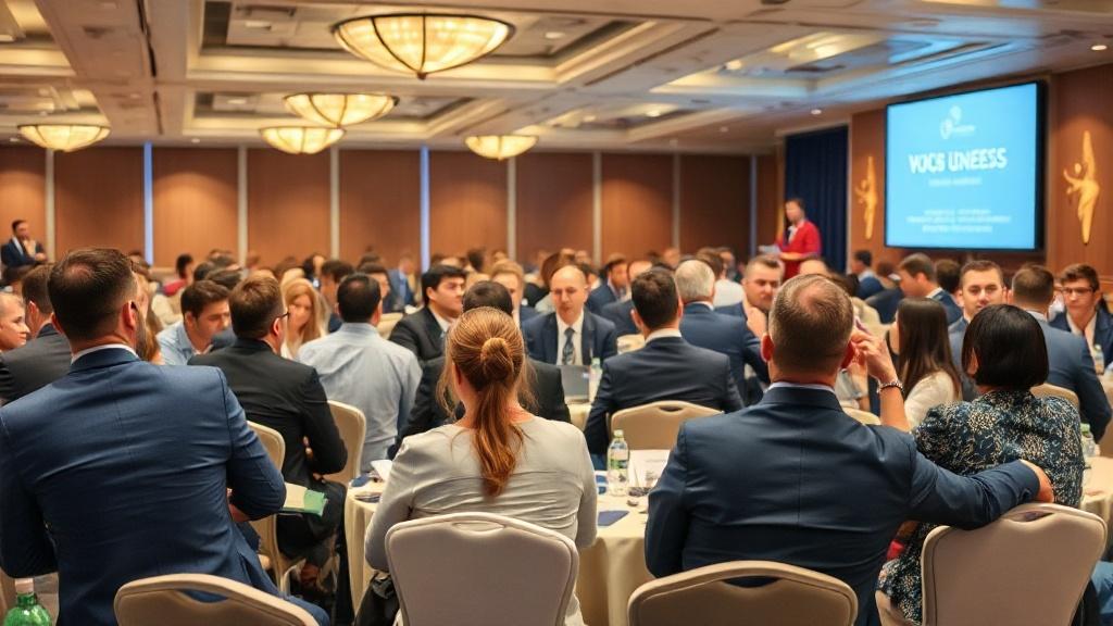 Photo of a business conference.фото